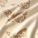 Butterfly Jacquard Soft Couch Blankets Cover for Couch Reversible Modern Sofa Slipcover Throw Covers