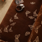 Butterfly Jacquard Soft Couch Blankets Cover for Couch Reversible Modern Sofa Slipcover Throw Covers