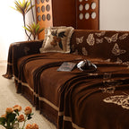 Butterfly Jacquard Soft Couch Blankets Cover for Couch Reversible Modern Sofa Slipcover Throw Covers