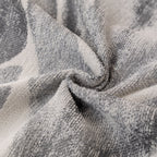 Botanical Sofa Cover with Chiffon Skirt, Floral Couch Throw Blanket for All-Season