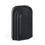 Gild Design House Calyx 12'' Metal Table Vase, Large Black
