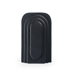 Gild Design House Calyx 12'' Metal Table Vase, Large Black