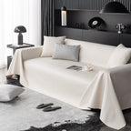 Waterproof Faux Leather Couch Throw Covers, Pet Couch Cover, Non Slip Furniture Covers for Leather Sofas