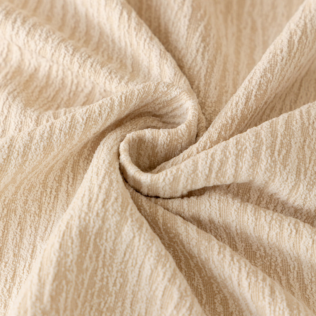 Sofa Cover Throw with Lace Trim & Pom-Pom Fringe, Decorative Couch Cover Blanket