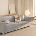 Premium Velvet Thick Stretch Couch Slipcover, Non-Slip Furniture Protector for Pets