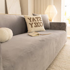 Premium Velvet Thick Stretch Couch Slipcover, Non-Slip Furniture Protector for Pets