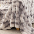 Thick Faux Fur Couch Cover Fluffy Fuzzy Warm Washable Furniture Protector for Kids Pets