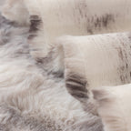 Thick Faux Fur Couch Cover Fluffy Fuzzy Warm Washable Furniture Protector for Kids Pets