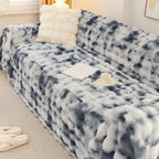 Thick Faux Fur Couch Cover Fluffy Fuzzy Warm Washable Furniture Protector for Kids Pets