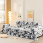 Thick Faux Fur Couch Cover Fluffy Fuzzy Warm Washable Furniture Protector for Kids Pets