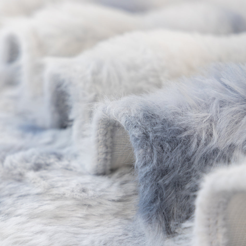 Thick Faux Fur Couch Cover Fluffy Fuzzy Warm Washable Furniture Protector for Kids Pets