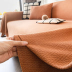 Herringbone Textured Sofa Throw Blanket, Durable Pet Friendly Modern Couch Slipcover