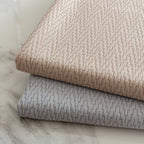 Herringbone Textured Sofa Throw Blanket, Durable Pet Friendly Modern Couch Slipcover