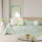 Cooling Ice Silk Sofa Throw Cover, Summer Diamond Textured Furniture Protector Blanket