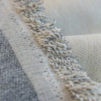 Cozy Couch Throw Blanket with Tassels, Jacquard Leaf Pattern Furniture Protector