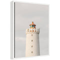 Sylvie Grotta Lighthouse Iceland Framed Canvas by Crystal Lynn Collins