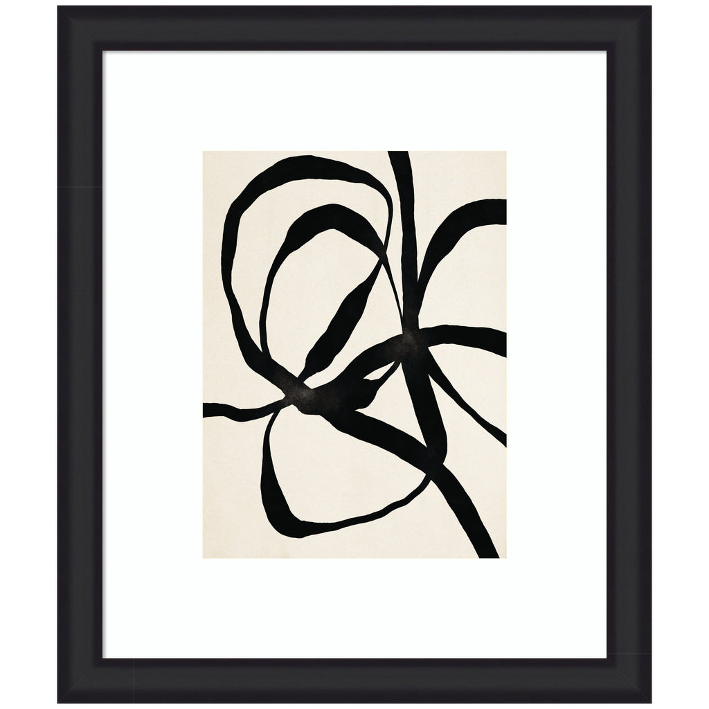 Framed Art Black Twist 1 by Alicia Bock