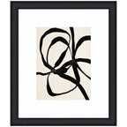 Framed Art Black Twist 1 by Alicia Bock