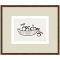 Orange Basket by Gabrielly Guedes Framed Wall Art Print