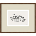 Orange Basket by Gabrielly Guedes Framed Wall Art Print