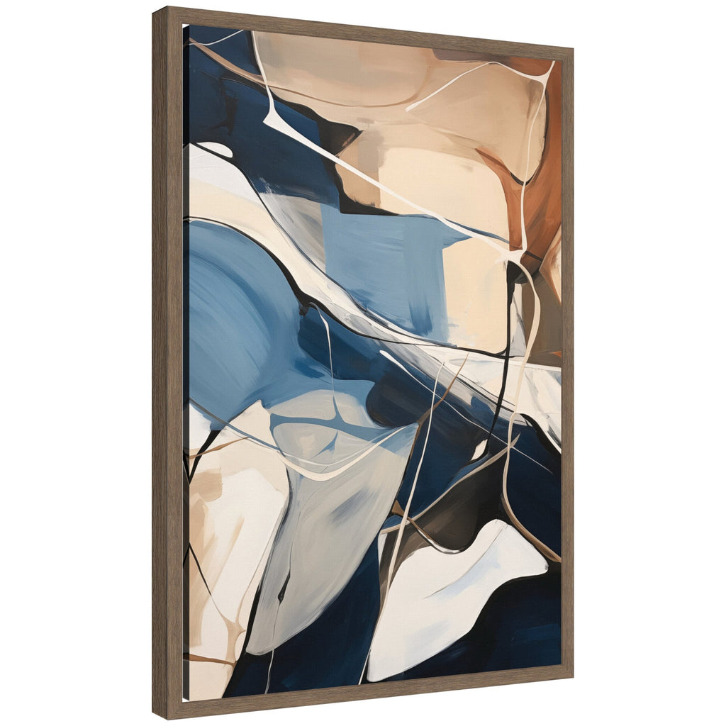 Abstract Fluid Movement by The Creative Bunch Studio Framed Canvas Wall Art Print