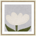 White Tulip by Gabrielly Guedes Framed Wall Art Print