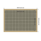 Framed Fabric Pinboard Sage Green Plaid Wall Organization