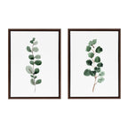 Sylvie Eucalyptus Framed Canvas Set by Maja Mitrovic