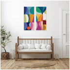 Abstract Panels 2 Piece Framed Canvas Wall Art Set by Rachel Lee