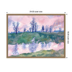 Lonely Oaks by Lucia Gianello Framed Canvas Wall Art Print