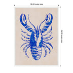 Sylvie Lobster Framed Canvas by Nikita Jariwala