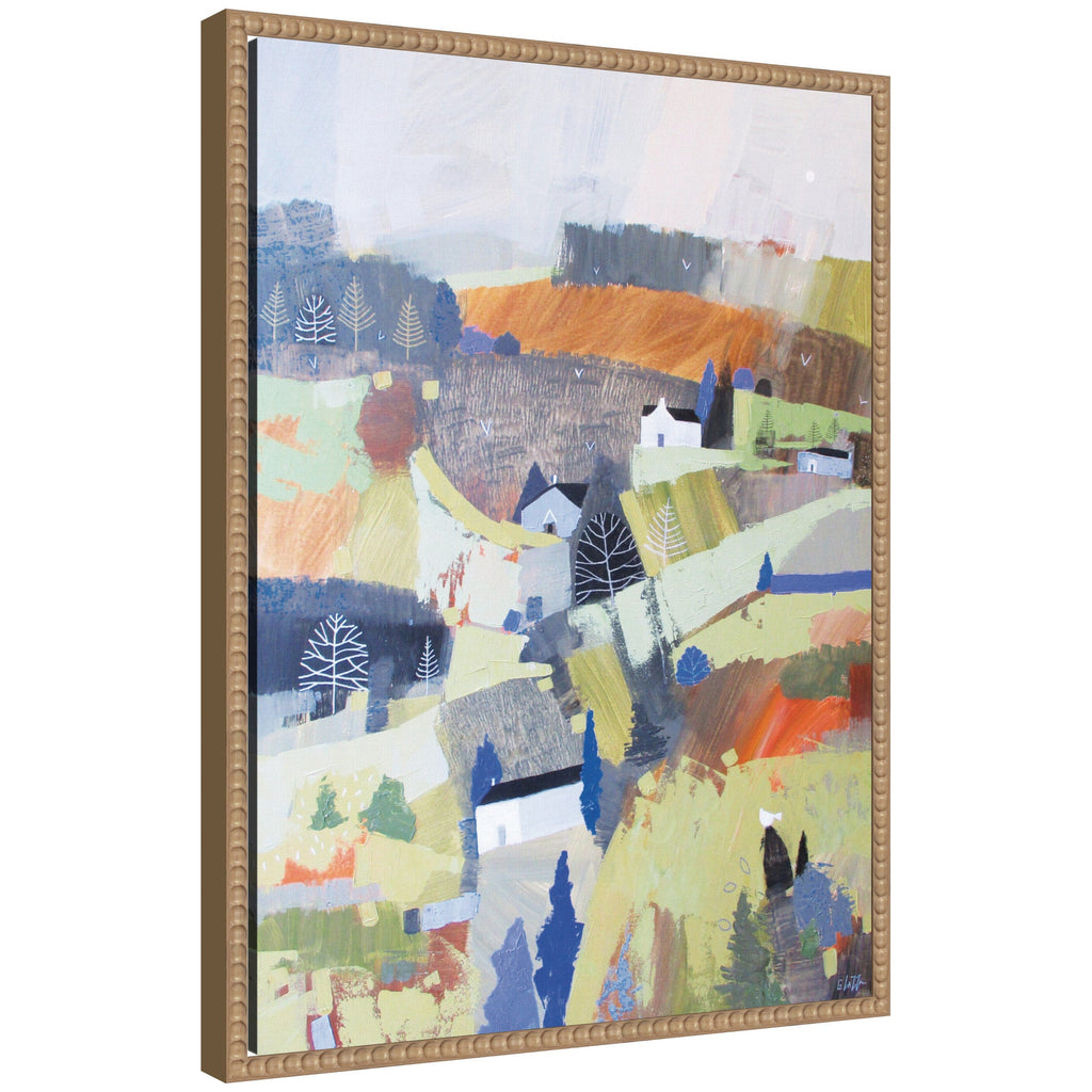 Sylvie Worlds View Framed Canvas by Giuliana Lazzerini