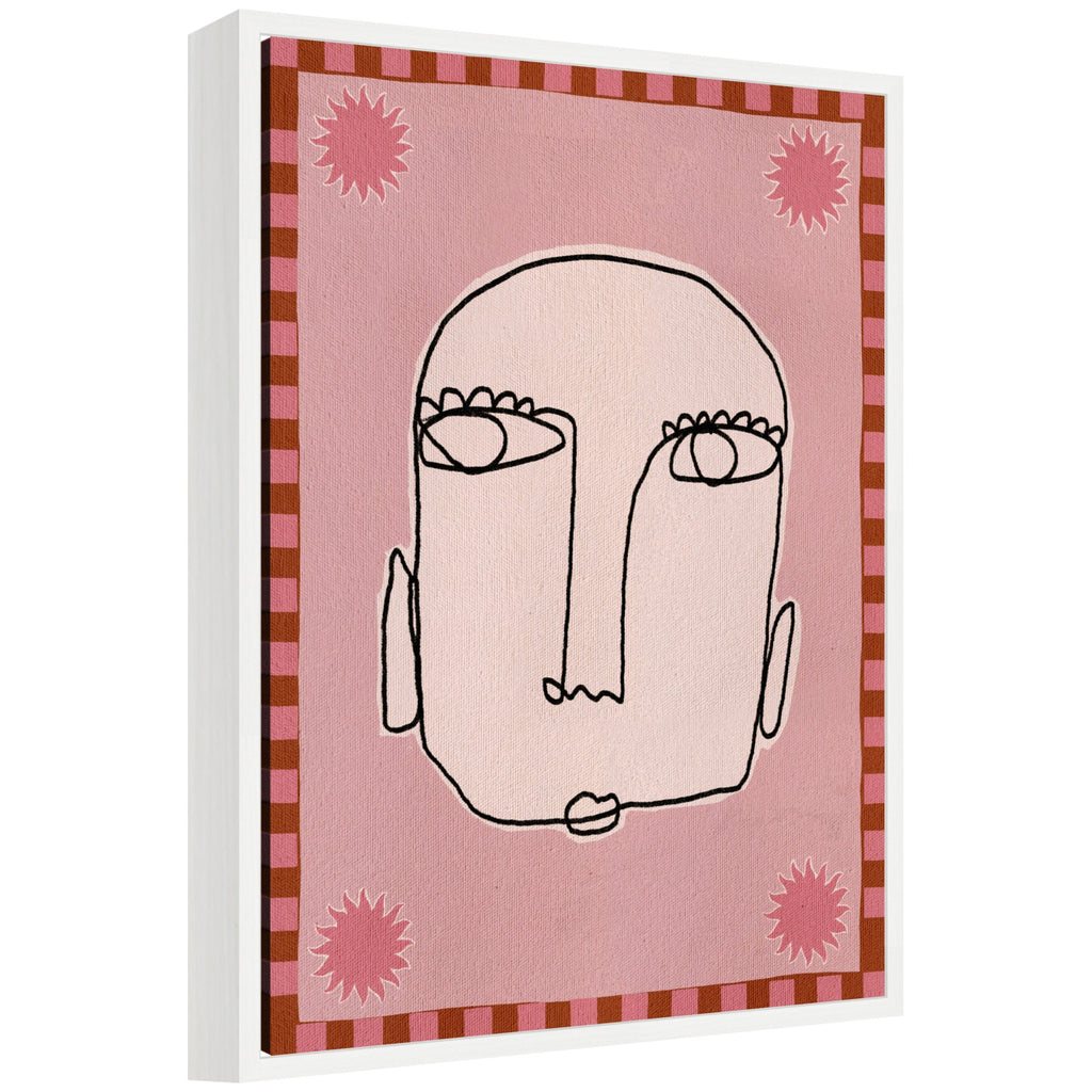Sylvie Under The Sun 1 Framed Canvas by Shatha Al Dafai