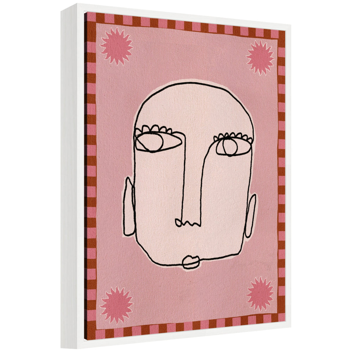 Sylvie Under The Sun 1 Framed Canvas by Shatha Al Dafai