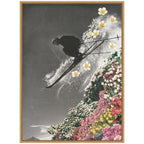 Sylvie Spring Skiing Framed Canvas by Sarah Eisenlohr