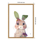Bunny by Madeline Jeppesen Framed Canvas Wall Art Print
