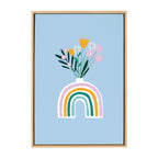 Sylvie Happy Flowers Framed Canvas by Duchess Plum