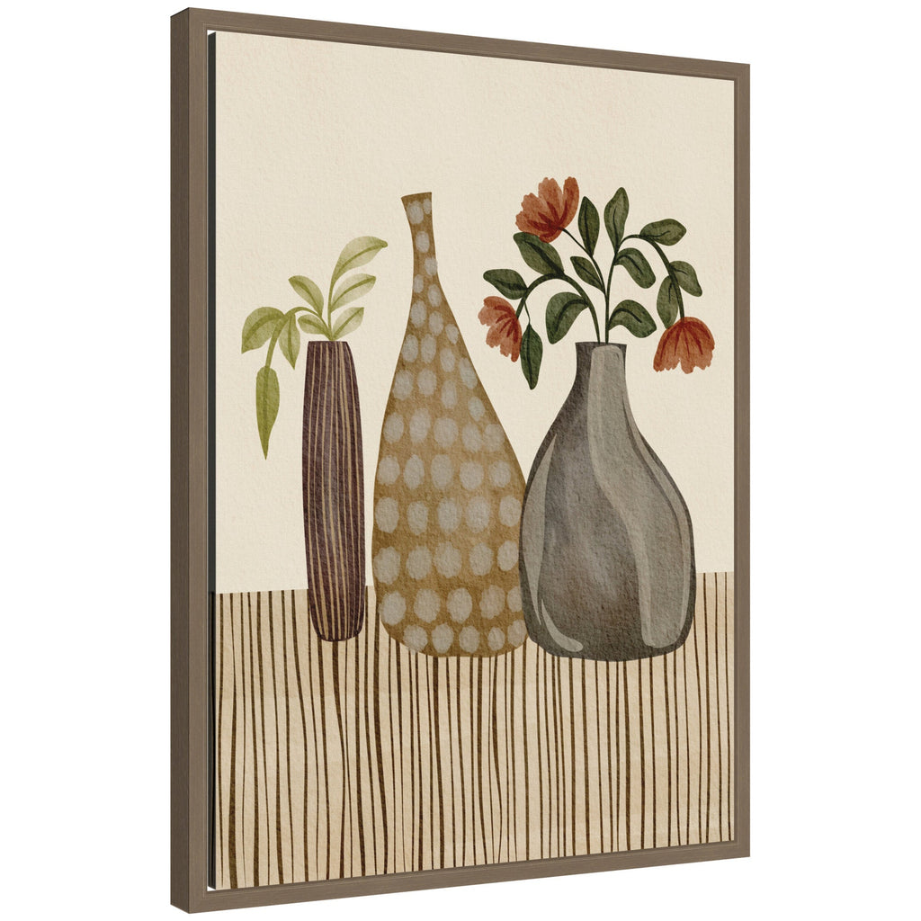 Rustic Stilllife l by Nikita Jariwala Framed Canvas Wall Art Print