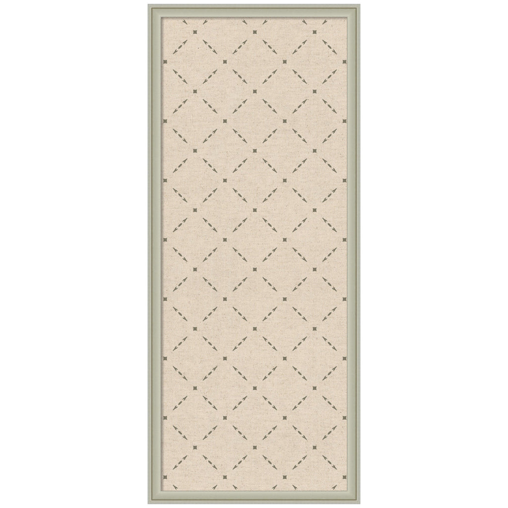Pinboard Green Lattice Print