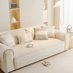 Herringbone Sofa Protector Cover, Non-Slip Couch Cover for Seat, Back & Arms