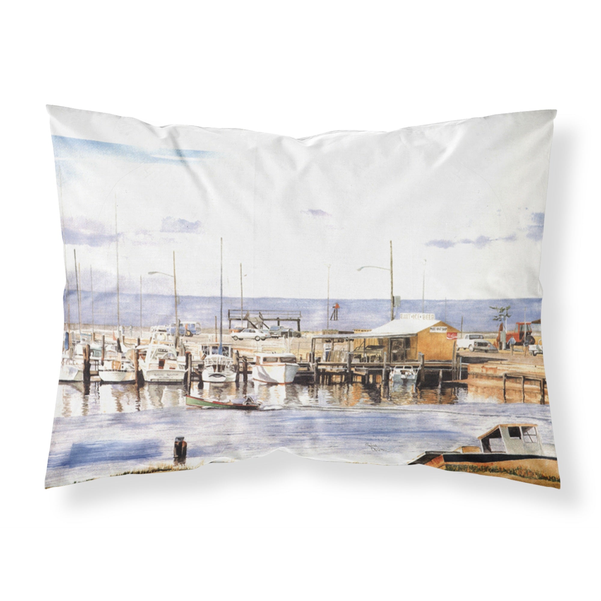 'Caroline'S Treasures 1006Pillowcase Pass Bait Shop Moisture Wicking Fabric Standard Pillowcase, Large, Multicolor'