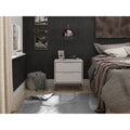 Manhattan Comfort Rockefeller 2.0 MidCentury Modern 2Drawer Nightstand in Off White