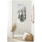 Sylvie Beaded Evergreen Hills Framed Canvas by Mackenzie Nelson