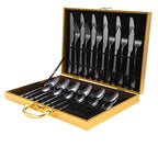 CasaFoyer 24 pcs Stainless Steel Tableware Set with Box