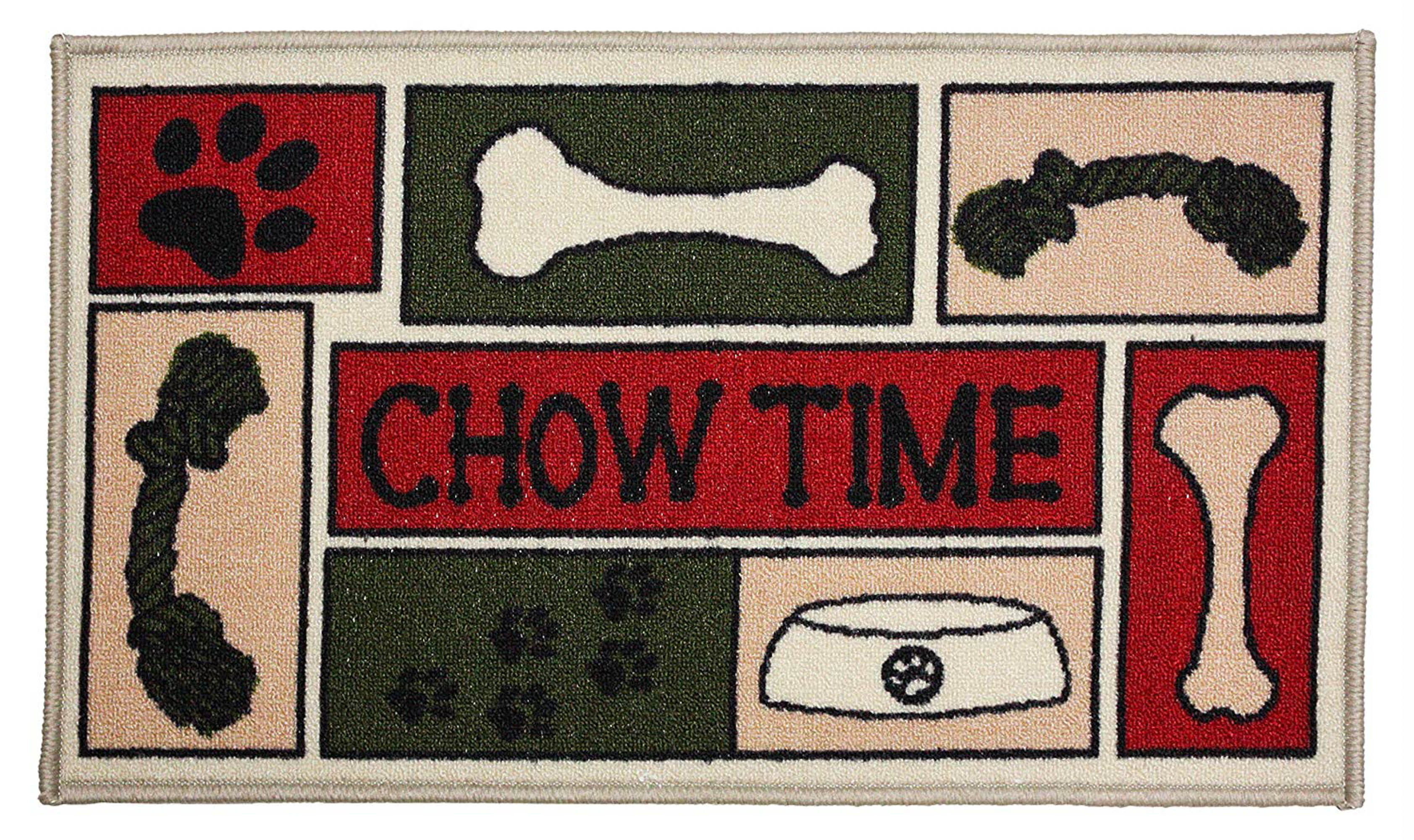 J&M Chow Time Printed Nylon Accent Rug 18X30