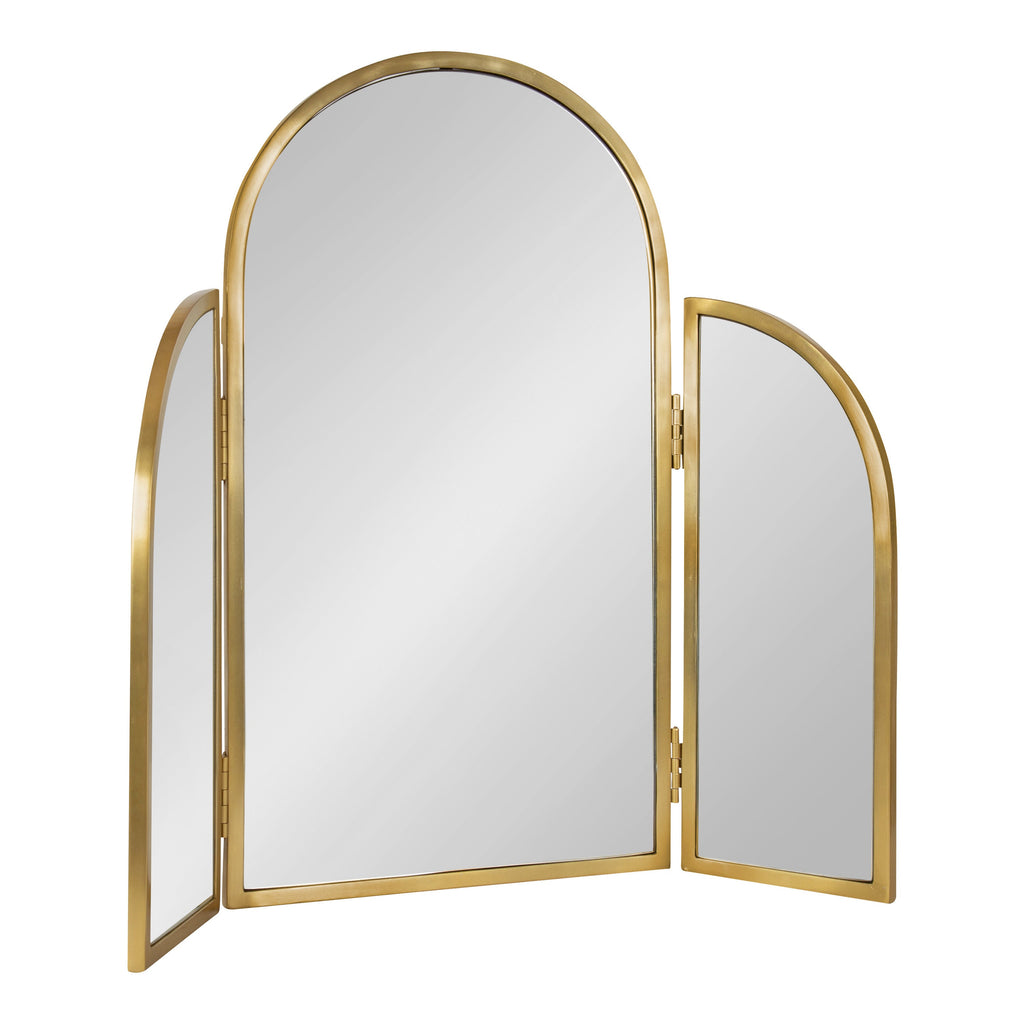 Amoli Tri-Fold Arch Metal Mirror