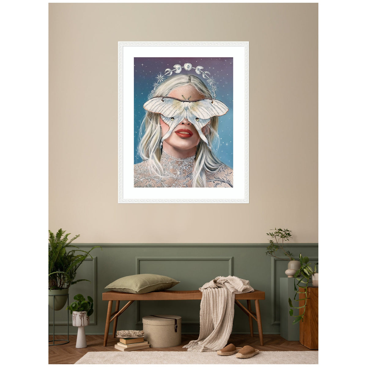Moon Witch by Charlotte Brindley Framed Wall Art Print