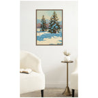 Morning Snow by Mary Sparrow Framed Canvas Wall Art Print