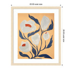 Framed Art Gray Flower by Emma Daisy