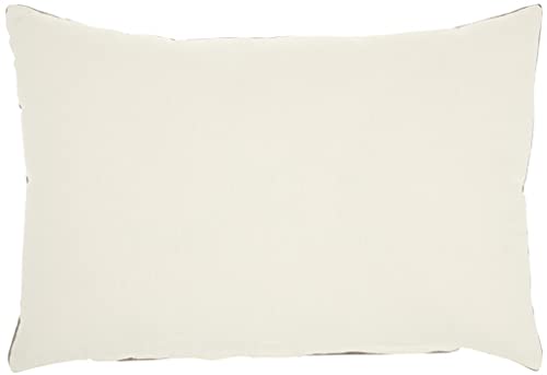 HomeRoots 100% Cotton Solid Taupe Casual Throw Pillow